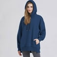 thumbnail image 5 of Timegard Oversized Sweatshirt for Women Drawstring Hoodies Pullover Fall Winter Comfy Long Sleeve Tops, 5 of 9