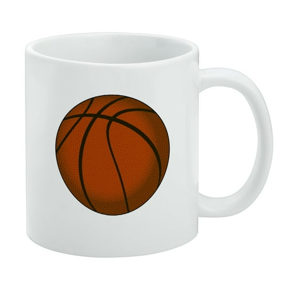 Basketball Ball White Mug