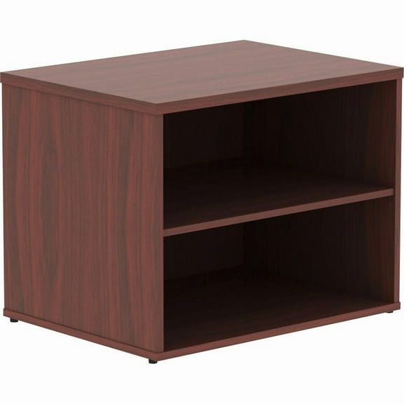 Lorell, Relevance Series Mahogany Laminate Office Furniture Credenza, 1 Each