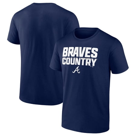 Men s Navy Atlanta Braves October Baseball T-Shirt