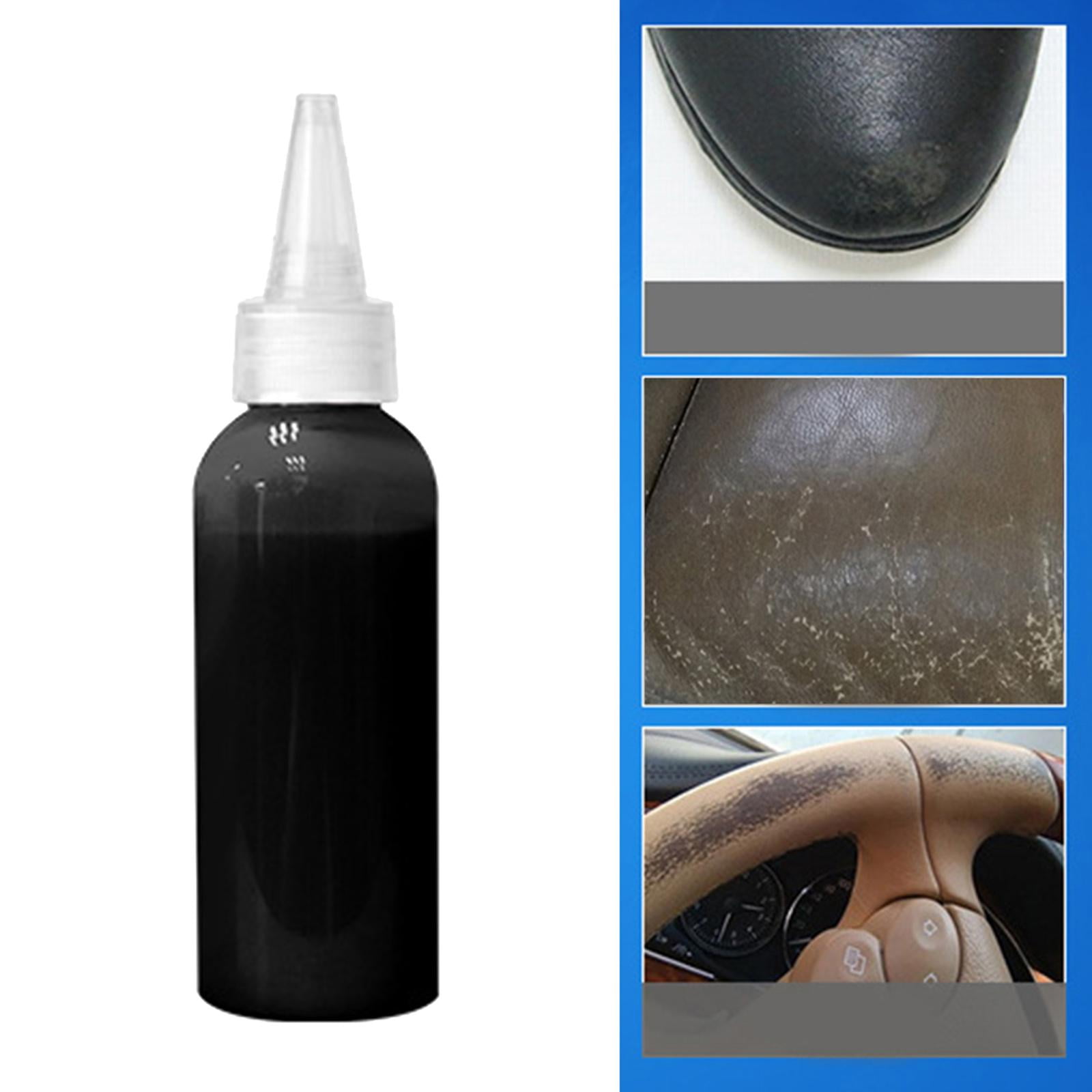 HOMYL 100ML Leather Dye Paint for Restoring & Dyeing All Leathers Restoration Black