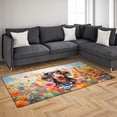 thumbnail image 3 of Welcome Spring Summer Dachshund Portrait Flower Blue Sky Indoor Rug Wiener Dog Lover Gifts Idea Carpet Living Bed Room Sofa Home Decor - 12001, 3 of 5