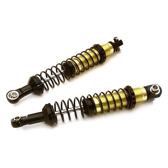 Integy RC Toy Model Hop-ups C28051BLACK Billet Machined High Performance Shock (2) for Traxxas TRX-4 Scale Crawler