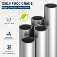 thumbnail image 5 of 48" Stainless Steel Commercial Kitchen Work Table with Double Overshelf, Heavy Duty Prep Table with Adjustable Undershelf and Feet for Restaurant, Home, Garage and Warehouse, 48 x 24 Inches, 5 of 7