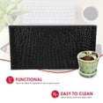 thumbnail image 2 of Home Basics Vanity Tray for Makeup, Jewelry, Perfume, Cosmetics Storage, Bathroom Organizer Horizontal, Crocodile Black, 2 of 7