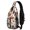 Thanksgiving Roast Turkey Pilgrim Hat Apple, variant on Happy Thanksgiving Heart Cornucopia Sling Backpack, Cycling Sling Bag with Earphone Port, Adjustable Strap Gift Ideas for Holiday Birthday Gifts