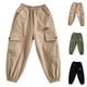thumbnail image 4 of Odeerbi 2-12 Años Niños Cargo Pantalones Athletic Deportes Jogger Pantalones Cómodo Casual Trabajo Pantalones Con Bolsillos, 4 of 4