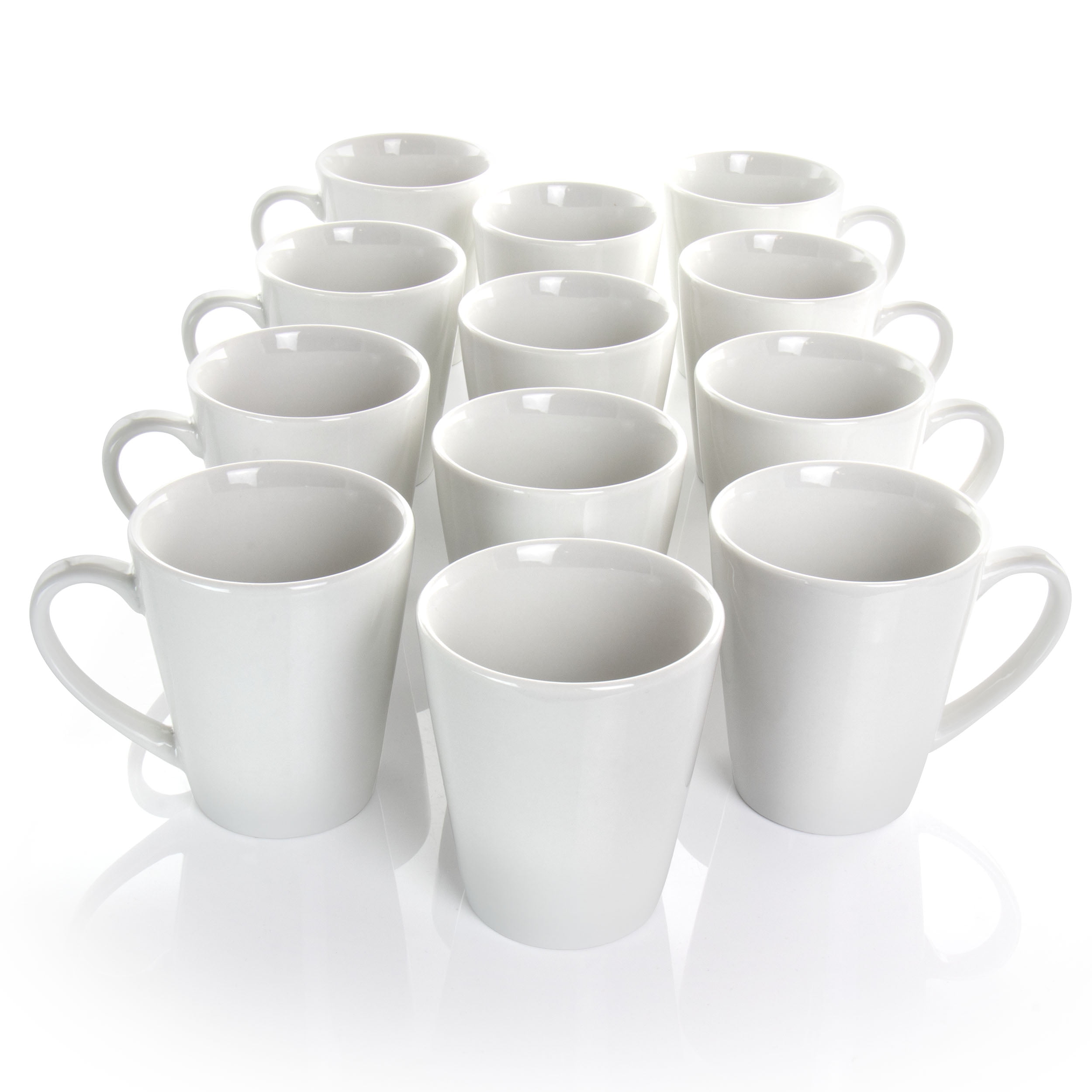 White Essential 12 oz Mugs Set – Euro Ceramica