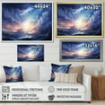 thumbnail image 4 of Designart "A Shower of Light Meteors in the Night Sky II" Landscapes Floater Framed Canvas Wall Art, 4 of 7