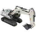 thumbnail image 2 of RC Excavadora 1/20 Escala 11 Canales 2.4G MHz Aleación de Plástico Excavadora con Control Remoto Vehículos de Construcción Juguete para Niño Blanco 11 Canales BC1043, 2 of 9