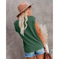 thumbnail image 2 of Tops de verano con manga casquillo para mujer, camisetas sin mangas a la moda con encaje y cuello en V, camisas holgadas S-XXLVerdeMedio esquí esquí Gafas de esquí, 2 of 3