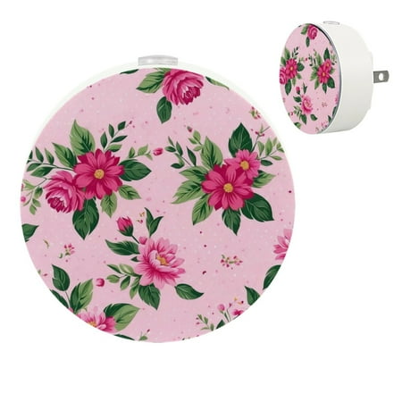 

YZUOUZY Bedside Lamps Night Lights Bedroom Lamps Set of 2 Beautiful Color Rose Pink Background