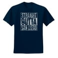 thumbnail image 2 of Straight Outta San Diego SD Fan | Fantasy Baseball Fans | Mens Sports Graphic T-Shirt, Navy, Small, 2 of 4