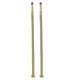 thumbnail image 2 of 2x M10 x G3/8 Inch BSP Gold Nylon Braided Flexible Tap Hose Pair, 2 of 3