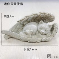 Personalized Dog Memorial Stone - Hand-Painted Resin Angel Statue For Outdoor Garden Pet Loss Remembrance, Sympathy Gift