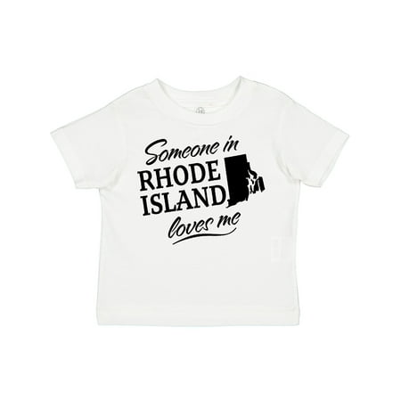 

Inktastic Someone in Rhode Island Loves Me Gift Toddler Boy or Toddler Girl T-Shirt