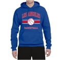 thumbnail image 2 of Wild Bobby City of Los Angeles LAR Basketball Fantasy Fan Sports Unisex Hoodie Sweatshirt, Royal, X-Large, 2 of 5