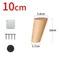 thumbnail image 3 of Patas De Mesa De Madera De 10 Cm, Juego De 4 Patas De Muebles De Reemplazo Inclinadas De Madera Maciza Con Placas De Montaje Y Tornillos Para Sofá Cama, Gabinete, Sillón TUNC Sencillez, 3 of 5
