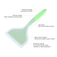 thumbnail image 4 of Flexible Silicone Omelette Spatula Non Stick Pan Turner Cooking Spatula for Eggs Crepes Fish Pancake Pizza[Green], 4 of 9