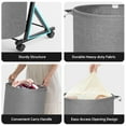 thumbnail image 7 of YOUPINS 3-Tier Laundry Hamper Sorter,Laundry Storage Organizer with Wheels Removable Rolling Laundry Baskets for Home,Bathroom,Dorm Laundry Room,Gray, 7 of 7