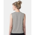 thumbnail image 3 of Alternative - Women's Cotton Jersey Go-To Crop Muscle Tank - 1174 - Heather Grey, 3 of 5