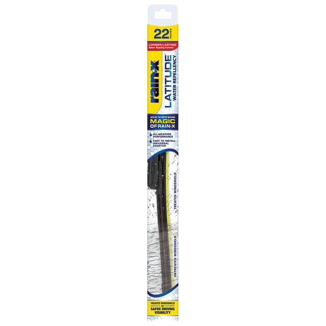 Limpiaparabrisas Rain-X Latitude 2 en 1 de 22 cm, paquete 1