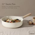 thumbnail image 5 of CAROTE Nonstick 5.0QT Saute Pan 11" Skillet with Cover Induction White Granite Non Stick Chicken Fryer Chef's Pan Bon Appetit Fry Pans, 5 of 5