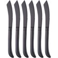 thumbnail image 1 of Juego de cuchillos para carne, cuchillos para carne de cocina de acero inoxidable dentados de primera calidad, juego de 6, aptos para lavavajillas (negro), 1 of 5