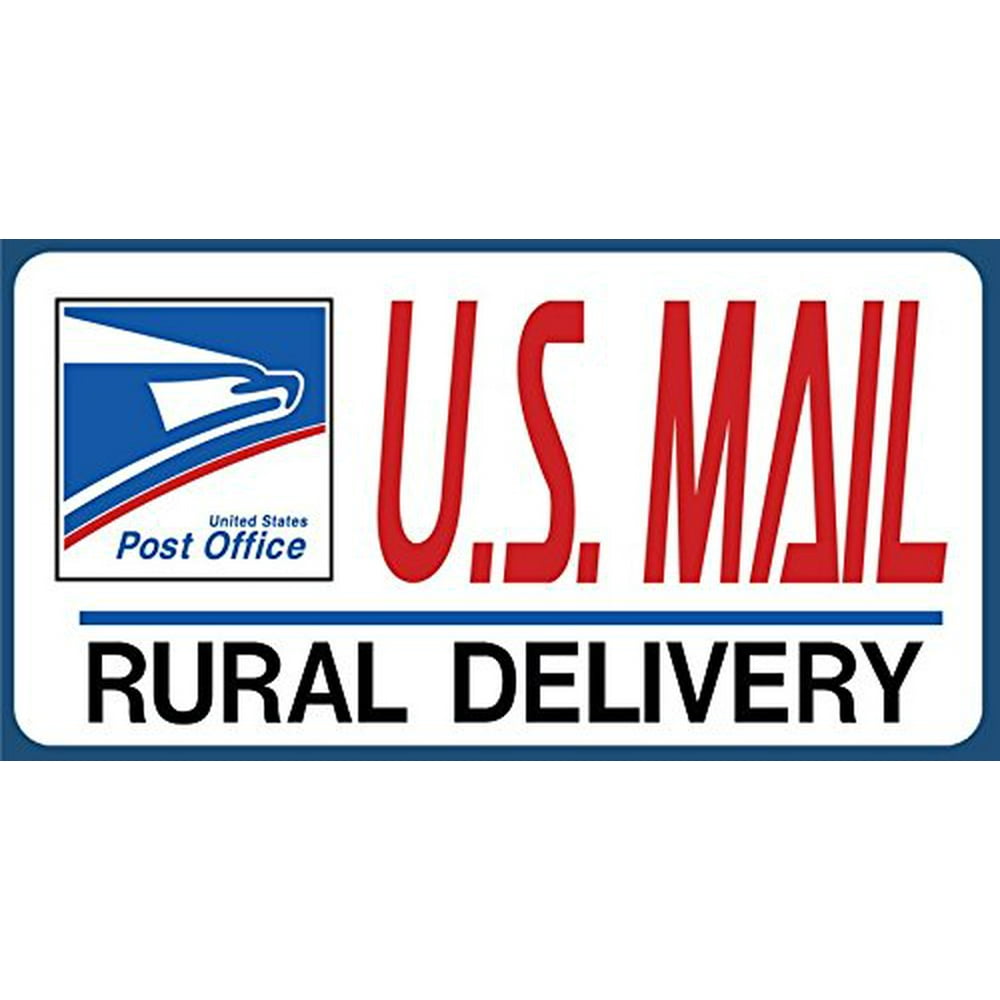 U.S. Mail Delivery Sign. Rural Delivery Carrier USPS