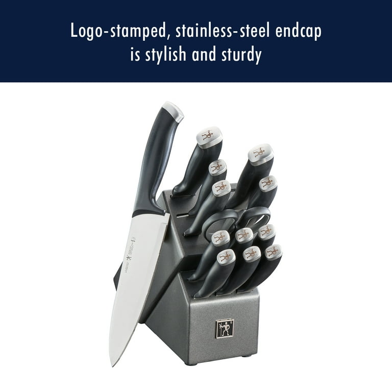 Henckels Everedge Solution 14-Piece Stainless Steel German Knife Block Set  17590-000 - The Home Depot