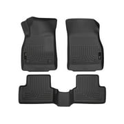 Husky Liners Weatherbeater Floor Mats | Fits 2011 - 2015 Chevrolet Cruze; 2016 Chevrolet Cruze Limited | Front & 2nd Row, 3-pc Black - 98161
