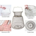 thumbnail image 2 of Generic Galvanized Iron Wire Fishing Basket, 30x53cm, Foldable Design for Easy Storage and Drying, Ideal for Fish and Loach Catching, 2 of 6