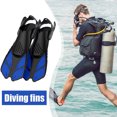 thumbnail image 1 of Buceo Natación Aletas Adultos Deportes acuáticos Entrenamiento Pie Aletas (Azul S/M), 1 of 4