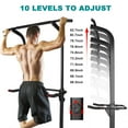 thumbnail image 6 of KL KLB Sport Multifunction Power Tower Dip Station Pull Up Bar, Height Adjustable Strength Training Fitness Equipment Stand for Home Gym, 6 of 7