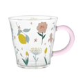 thumbnail image 1 of Taza de Café BLESIY de Cristal Floral 400ml, Taza de Té Resistente al Calor, 1 of 8