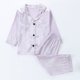 thumbnail image 2 of Odeerbi 1-8 Años Niños Niñas Pijama de Satén Con Solapa Entallada Camisa de Manga Larga Conjunto de Pantalones Suave Ropa de Dormir de Dos Piezas Pijama de Dos Piezas, 2 of 9