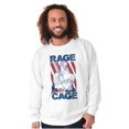 thumbnail image 4 of Street Fighter Vega Rage Cage USA Men's Crewneck Sweatshirt Brisco Brands L, 4 of 6