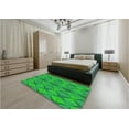 thumbnail image 5 of Ahgly Company Machine Washable Indoor Rectangle Transitional Lime Green Area Rugs, 5' x 8', 5 of 7