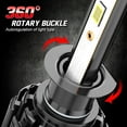 thumbnail image 6 of For Acura RSX 2004 2003 2002 LED Headlight High/Low + Fog Light Bulbs Combo 6000K CHUSYYRAY, 6 of 15