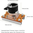 thumbnail image 3 of 2 In 1 Compact Wood Router Base Router Slotting Bracket for Cabinet Closet Furniture, Premium Aluminum Alloy Construction for Sturdiness Wear Resistance and Consistent, 3 of 9