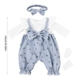 thumbnail image 3 of Rirozkan 17 Inch Doll Jumpsuit, Spring Autumn Bowknot Romper Outfit with Bow, Soft Clothes for 17" Doll Collectors, Display Gift, 3 of 6