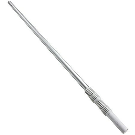 SplashTech Universal 1.25" Aluminum Telescoping Pool Pole, Extends from 4 to 12 Feet (Aluminum, Smooth)