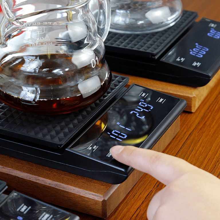 Coffee Scale, Espresso Scale,Weigh Digital Coffee Scale with Timer,0.1g High Precision Pour Over Hand Drip Scale Weighing - Black