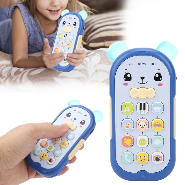 Juguete para Teléfono de Bebé, Simulación de Dibujos Animados, Teléfono Móvil Educativo para Niños, Juguete Aplicable Para Bebés Mayores de 6 Meses