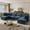 Blue, variant on Harper & Bright Designs Modern Modular Corner Sofa Sectional with 2 Storage Ottomans, Free Combination L-Shaped Couch Set with Double-Layer Cushion for Living Room, Beige
