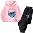 thumbnail image 5 of Conjunto de sudadera con capucha de Stitch Kawaii, sudadera de manga larga para bebé, sudadera de Stitch de otoño para niño de 3 a 14 años, ropa de calle para niña, 5 of 5