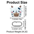 thumbnail image 3 of [1 Pack]Cute Protective Case for AirPods 4 (2024), 3D Cartoon Design Silicone Case Cute Accessory with Keychain/Cleaning Kit (White), 3 of 5