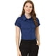 thumbnail image 1 of INSPIRE CHIC Camisa Casual Para Mujer De Trabajo De Manga Corta Con Botones Azul oscuro L, 1 of 5