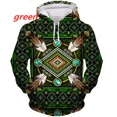 thumbnail image 5 of Motif Indien Sweat à Capuche Imprimé 3D Harajuku Mode Unisexe Automne Décontracté Pull, 5 of 5