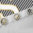 thumbnail image 4 of Erosebridal Modern Monogrammed S Black Out Curtains, Black Lines Curtains Pack of 2 (42x63 Each), Kids Girls, 4 of 6